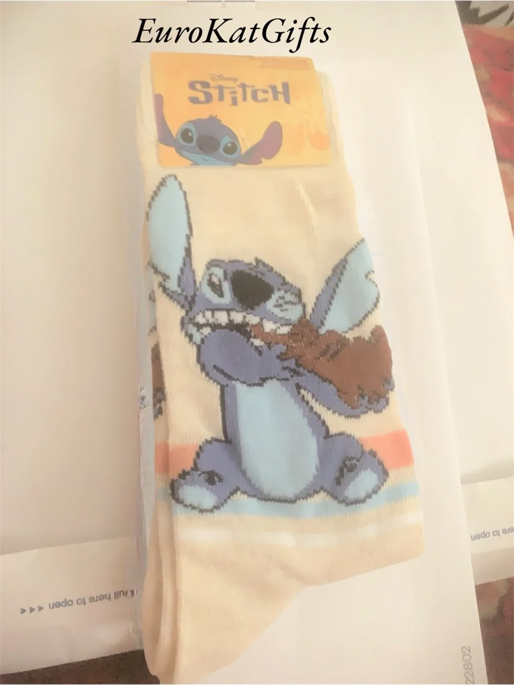 NWT DISNEY Stitch Character Socks  Stich and Chocolate Bunny NEW with tags